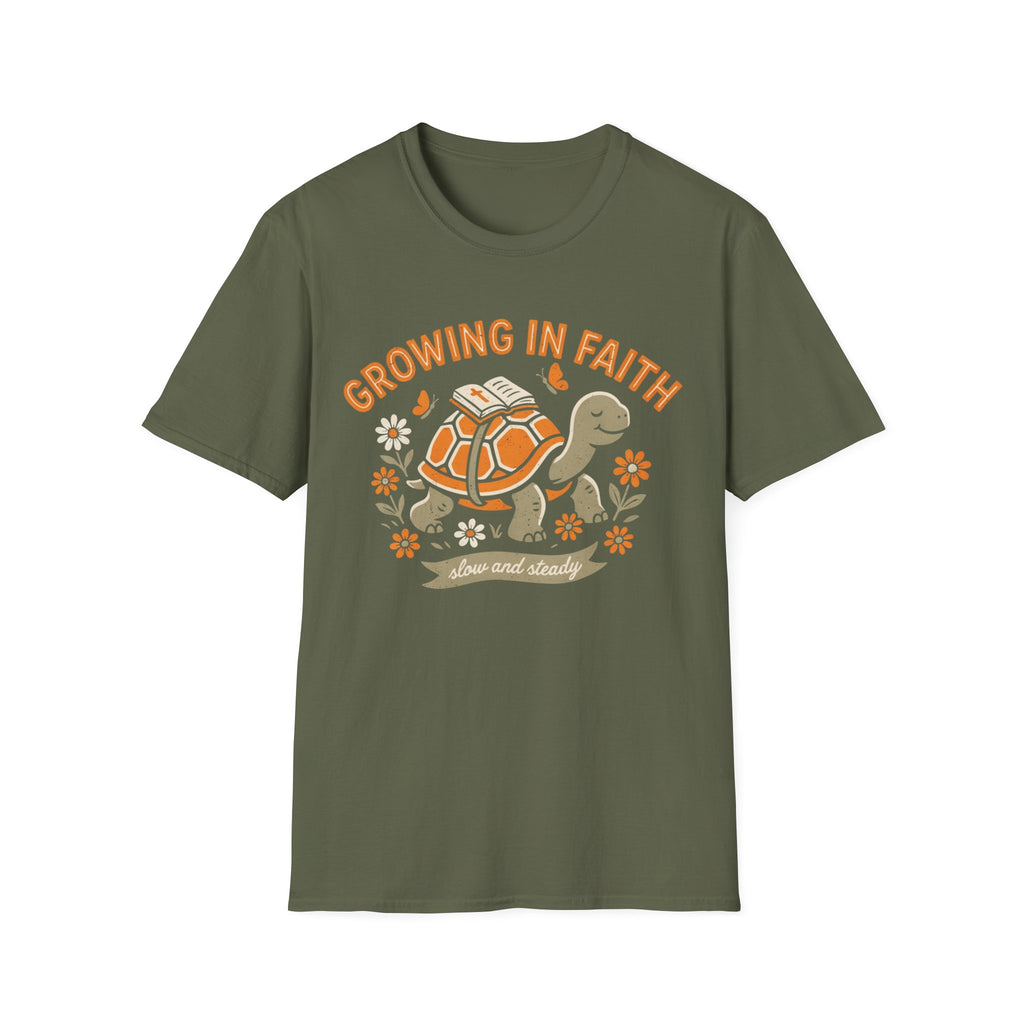 Turtle – "Growing in Faith" T-Shirt