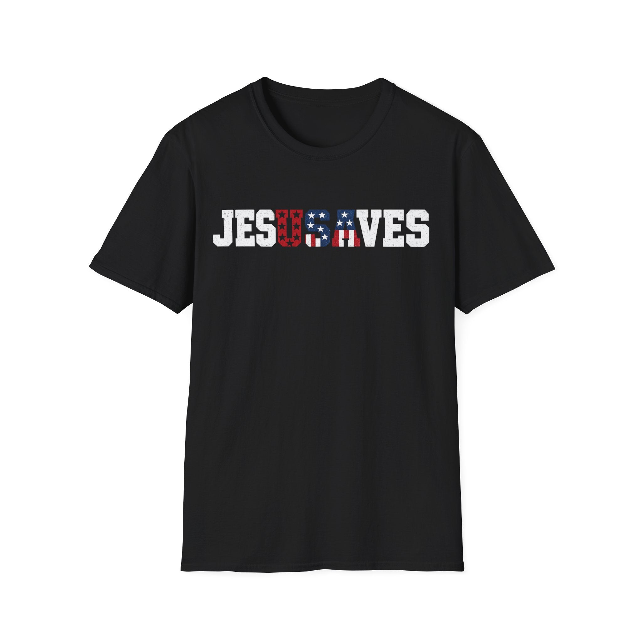 Jesus Saves USA Flag T-Shirt
