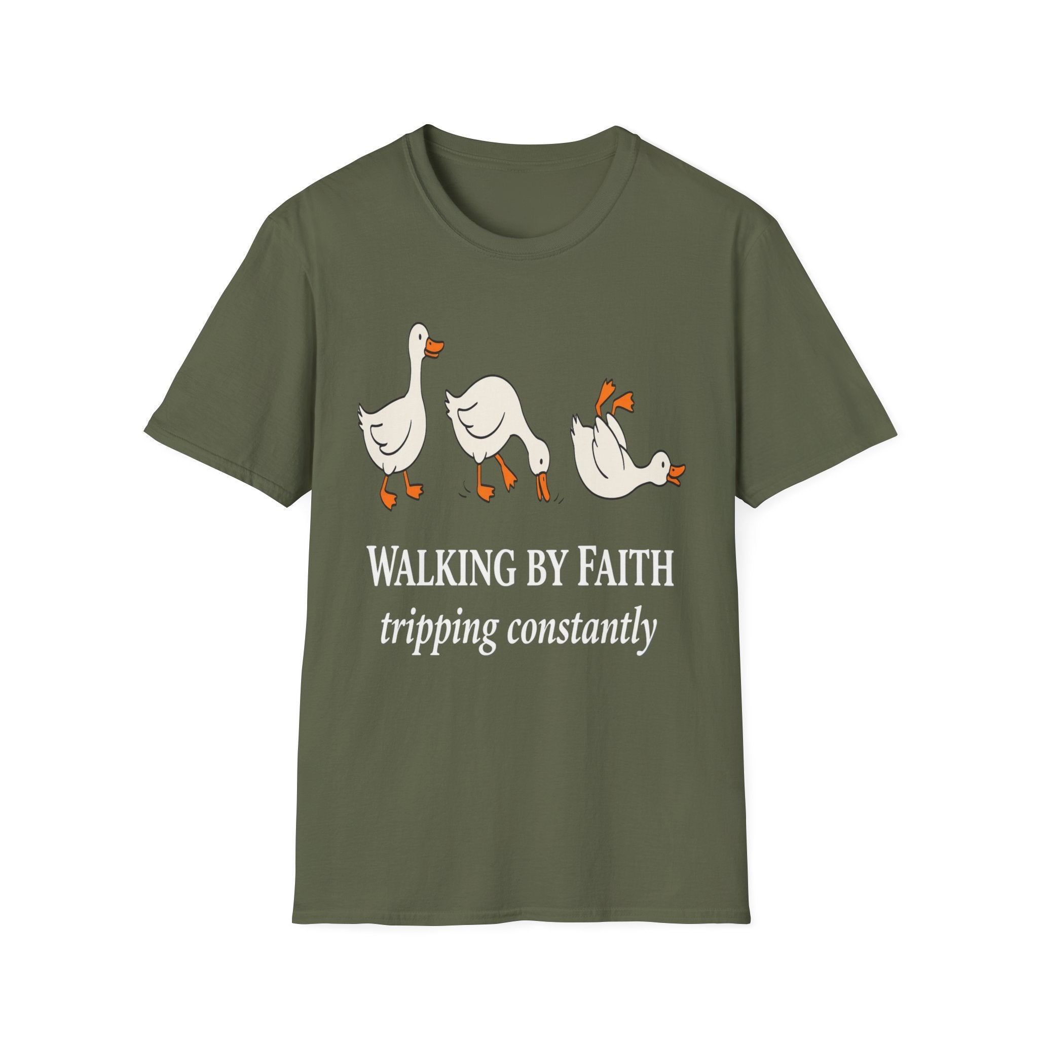 Walking By Faith Tripping Constantly T-Shirt