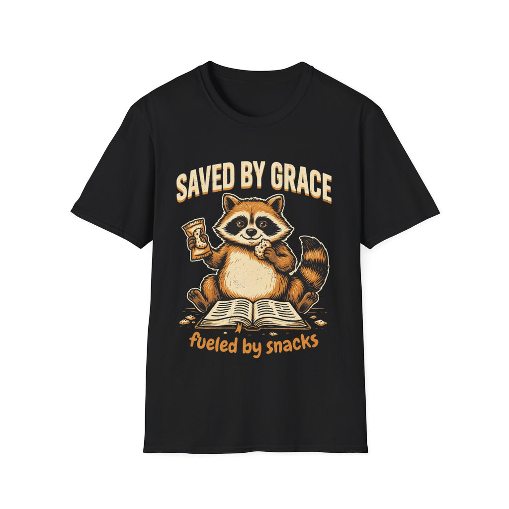 "Saved by Grace, Fueled by Snacks" T-Shirt