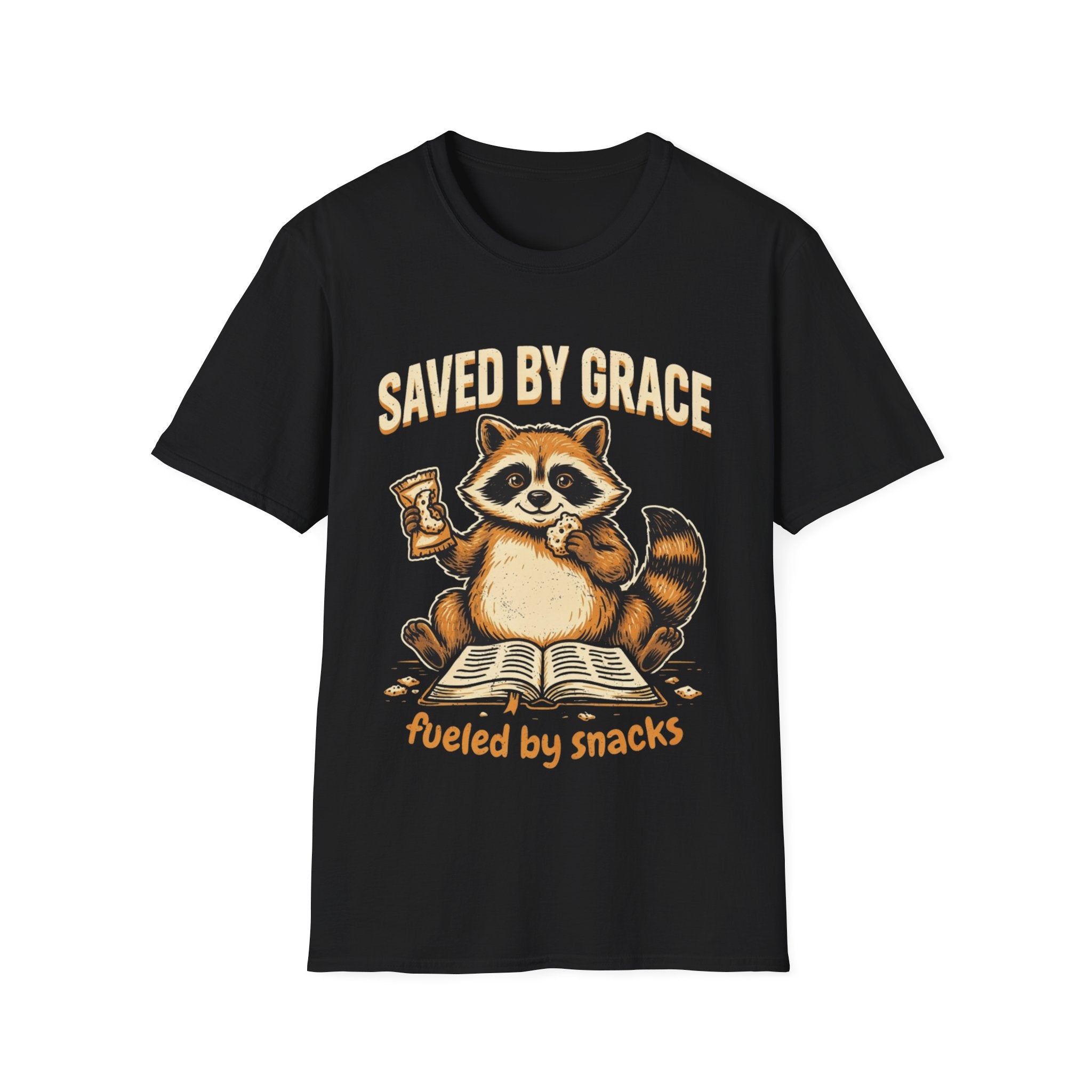 "Saved by Grace, Fueled by Snacks" T-Shirt