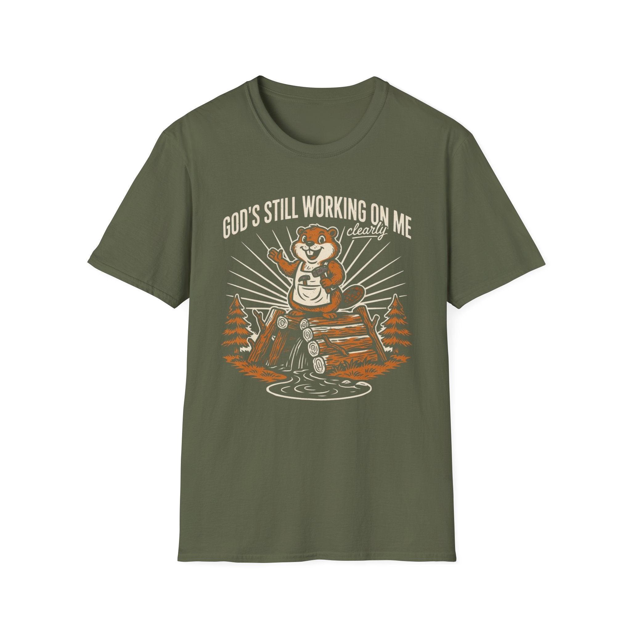 Beaver – "God's Still Working on Me" T-Shirt
