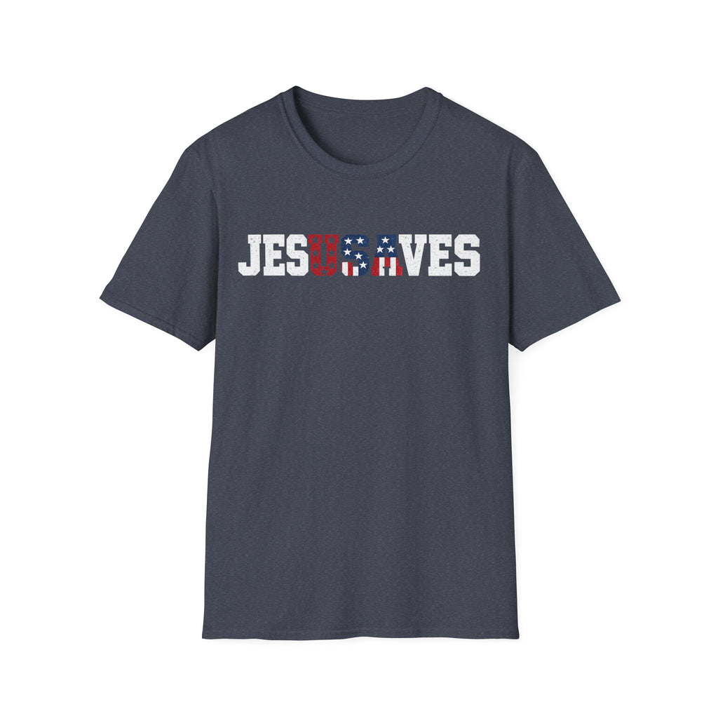 Jesus Saves USA Flag T-Shirt