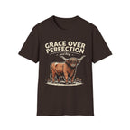 Highland Cow – "Grace Over Perfection" T-Shirt