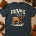 Highland Cow – "Grace Over Perfection" T-Shirt
