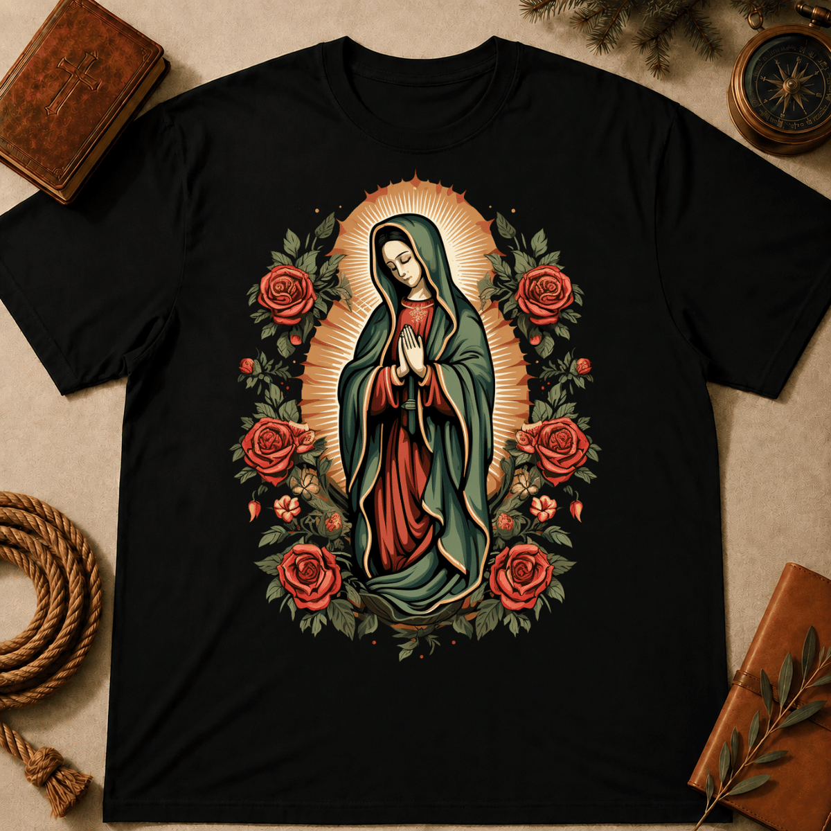 Our Lady of Guadalupe Roses T-Shirt