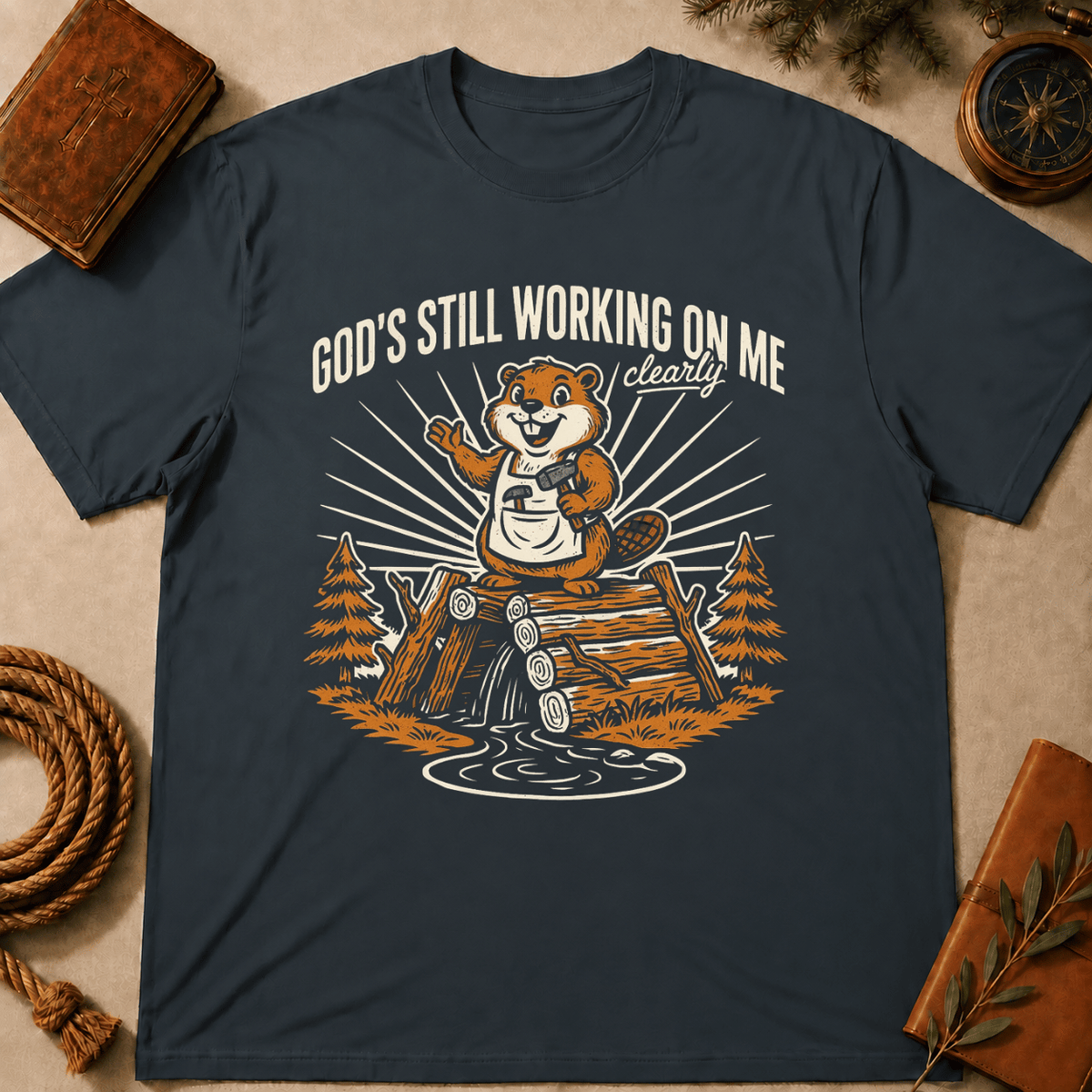 Beaver – "God's Still Working on Me" T-Shirt
