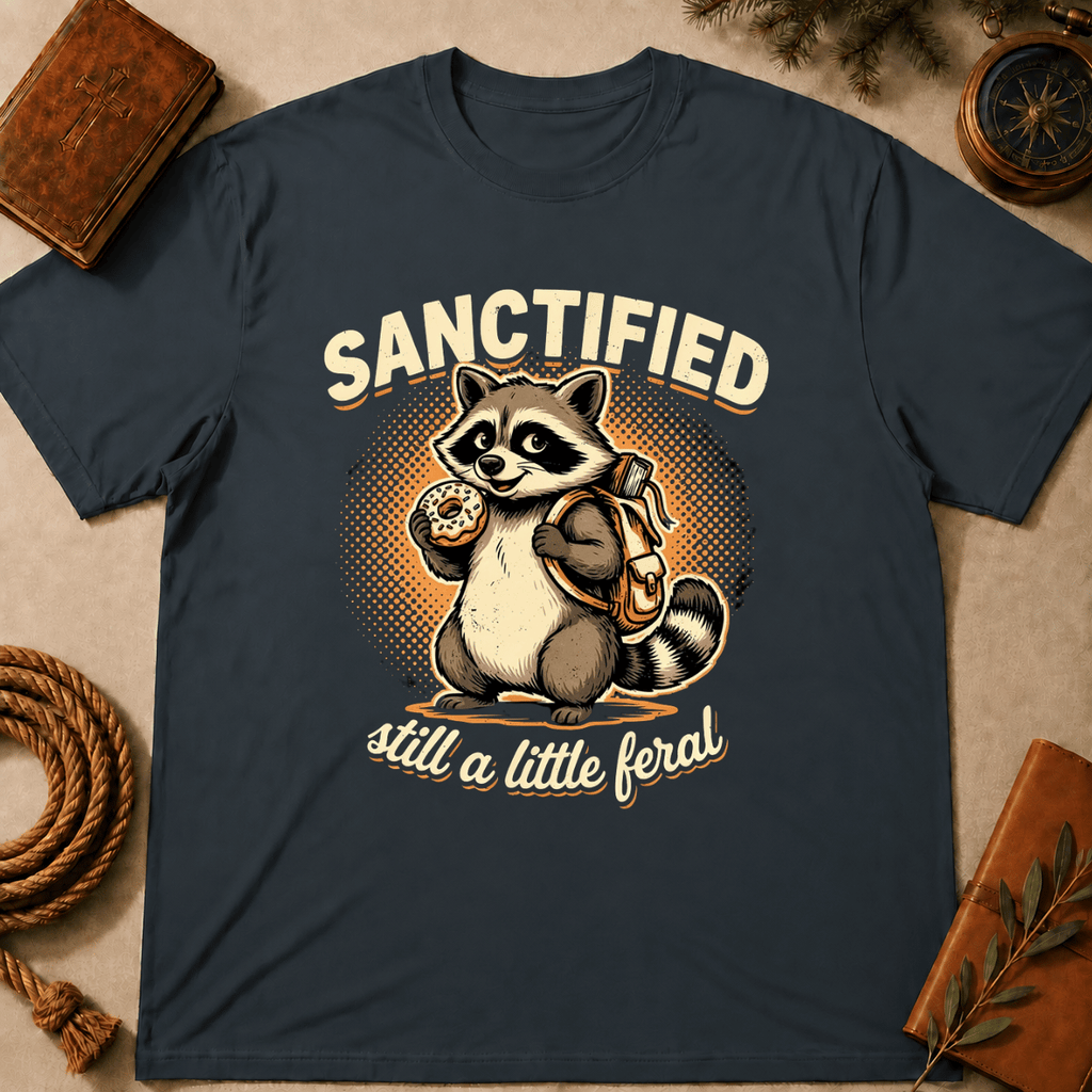 Raccoon – "Sanctified but Feral" T-Shirt