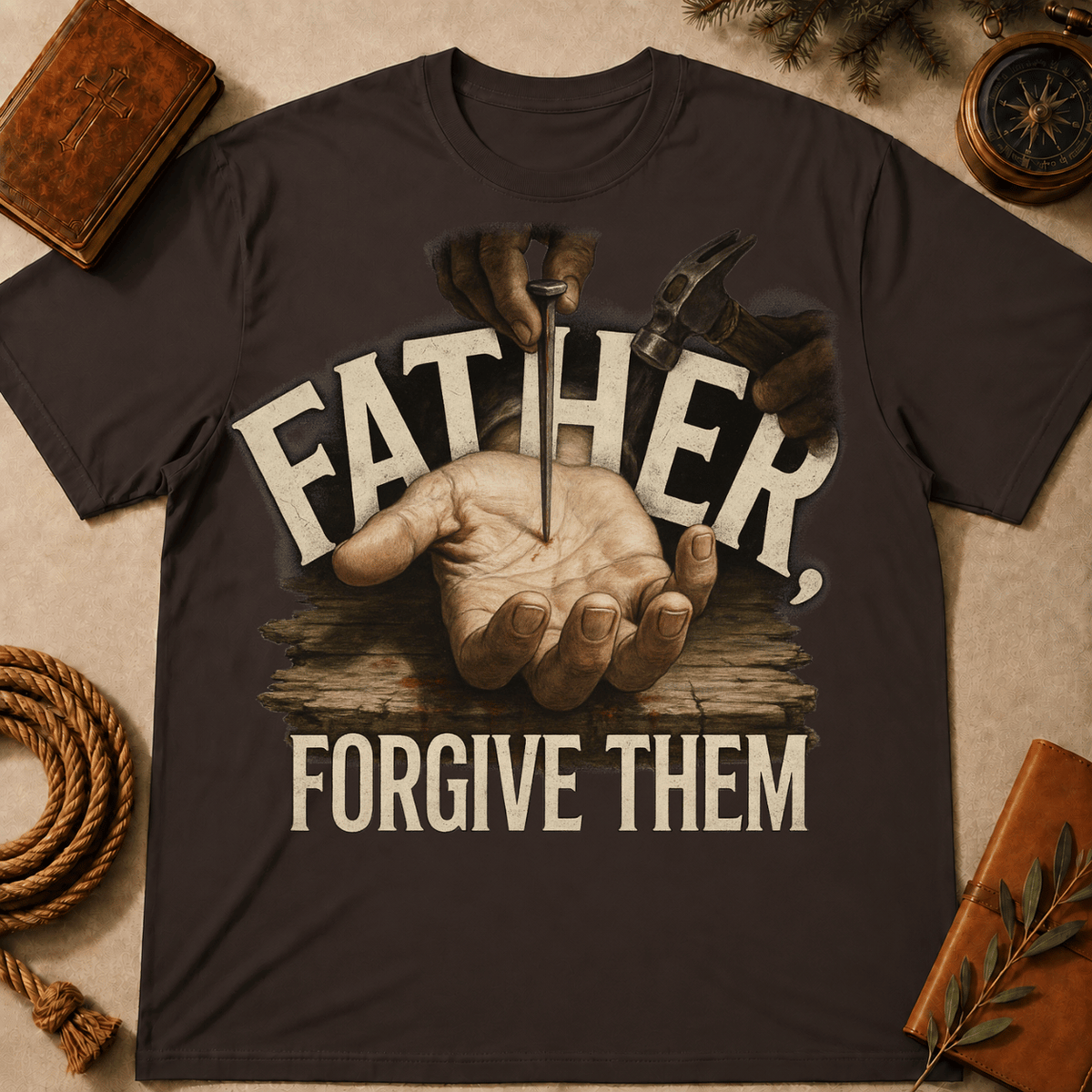 The moment before the nail, Father Forgive Them T-Shirt