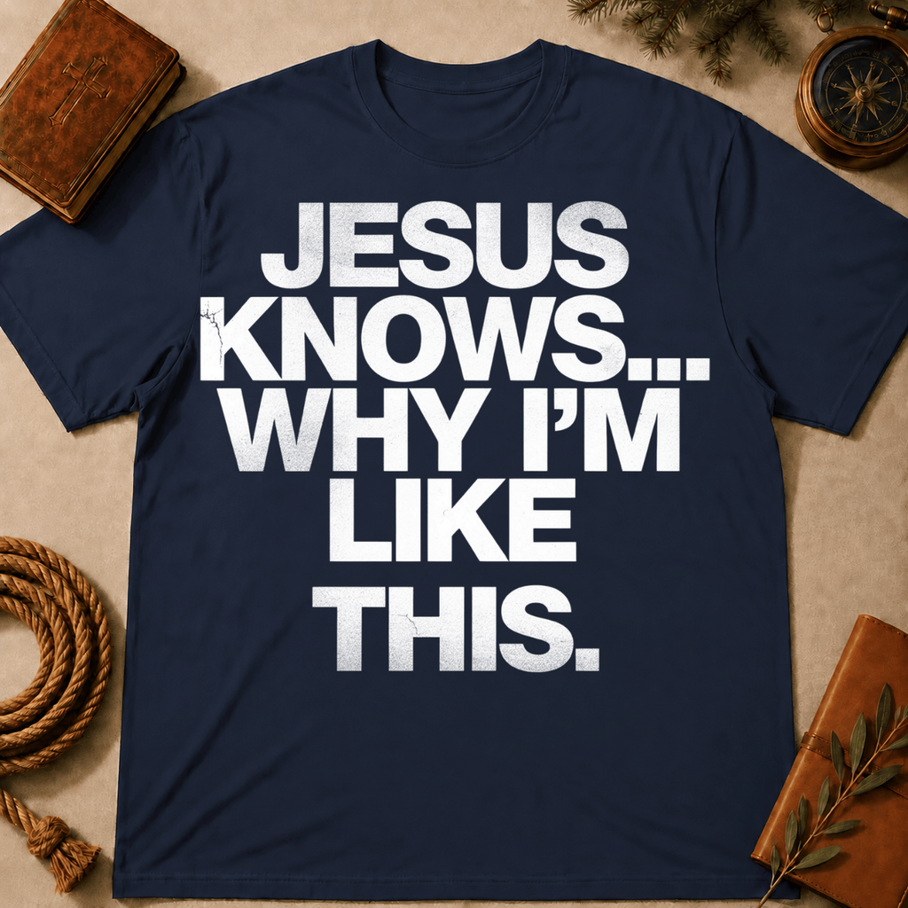 Jesus Knows Why I'm Like This T-Shirt