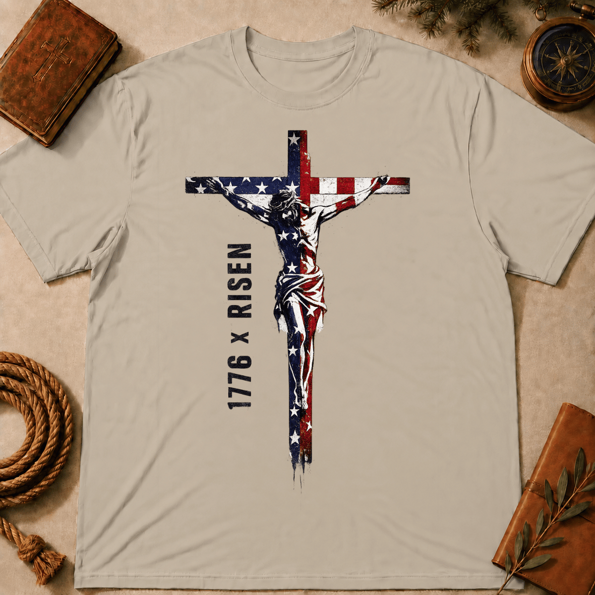 1776 Jesus Risen T-Shirt