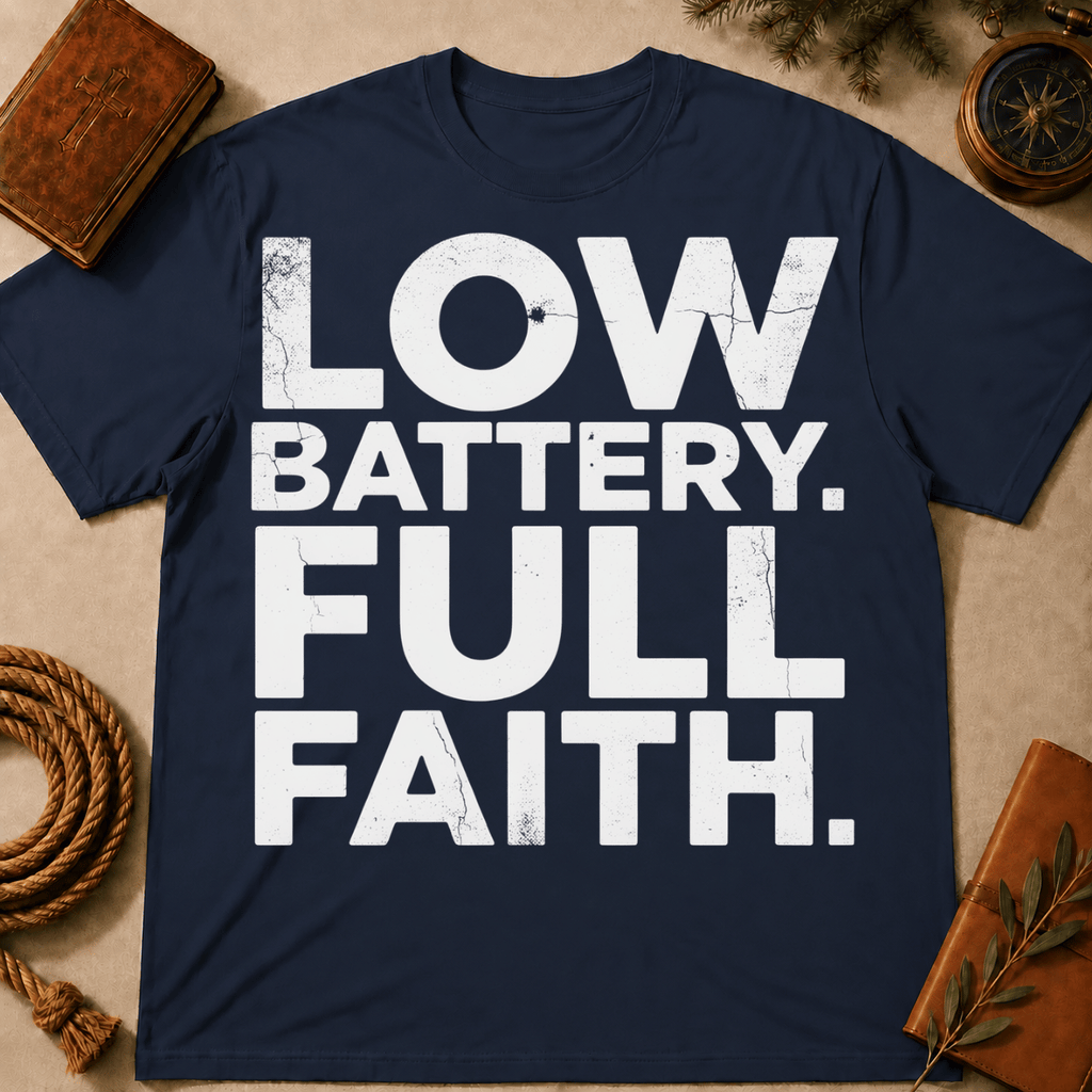 Low Battery Full Faith T-Shirt