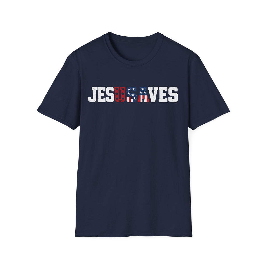 Jesus Saves USA Flag T-Shirt