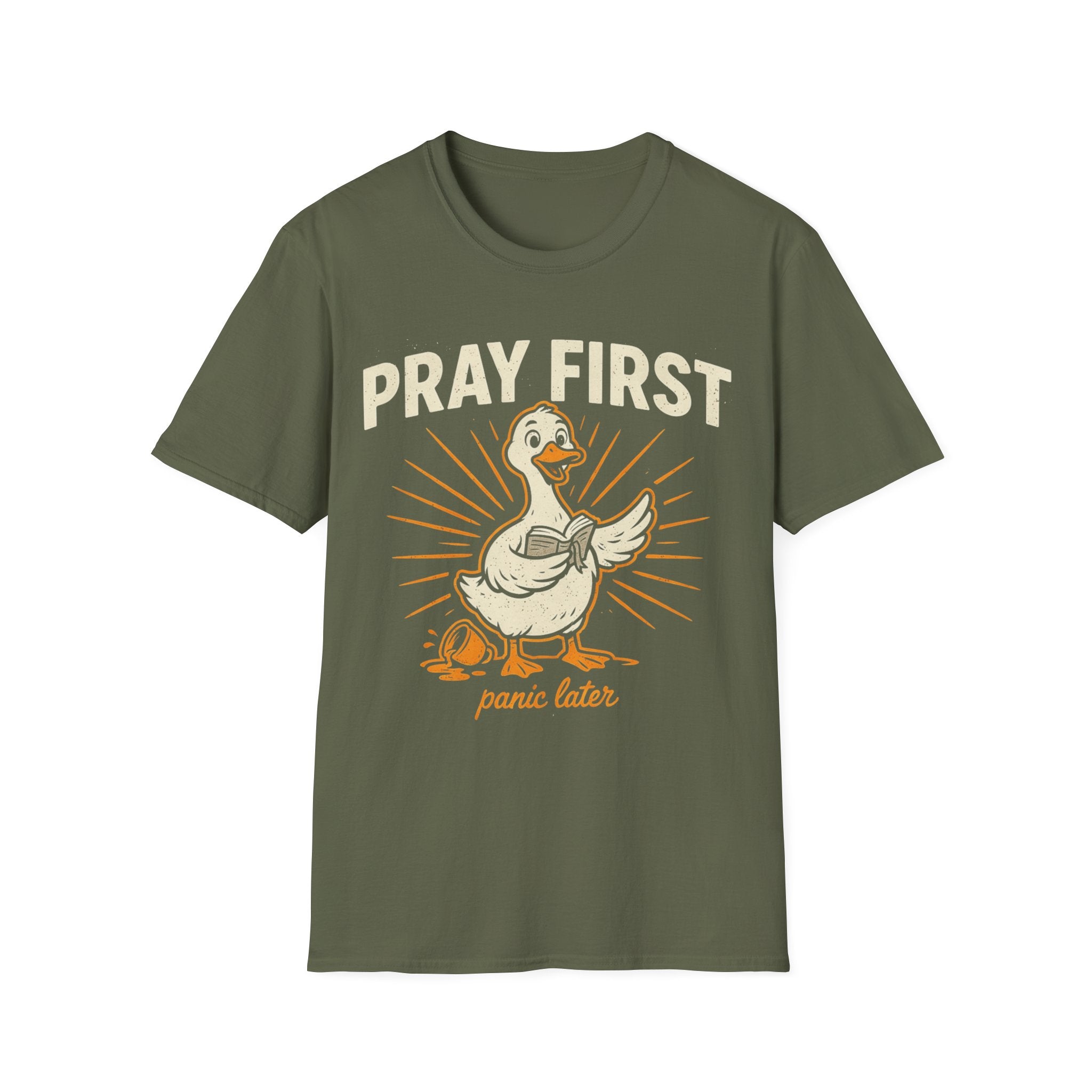 "Pray First, Panic Later" T-Shirt