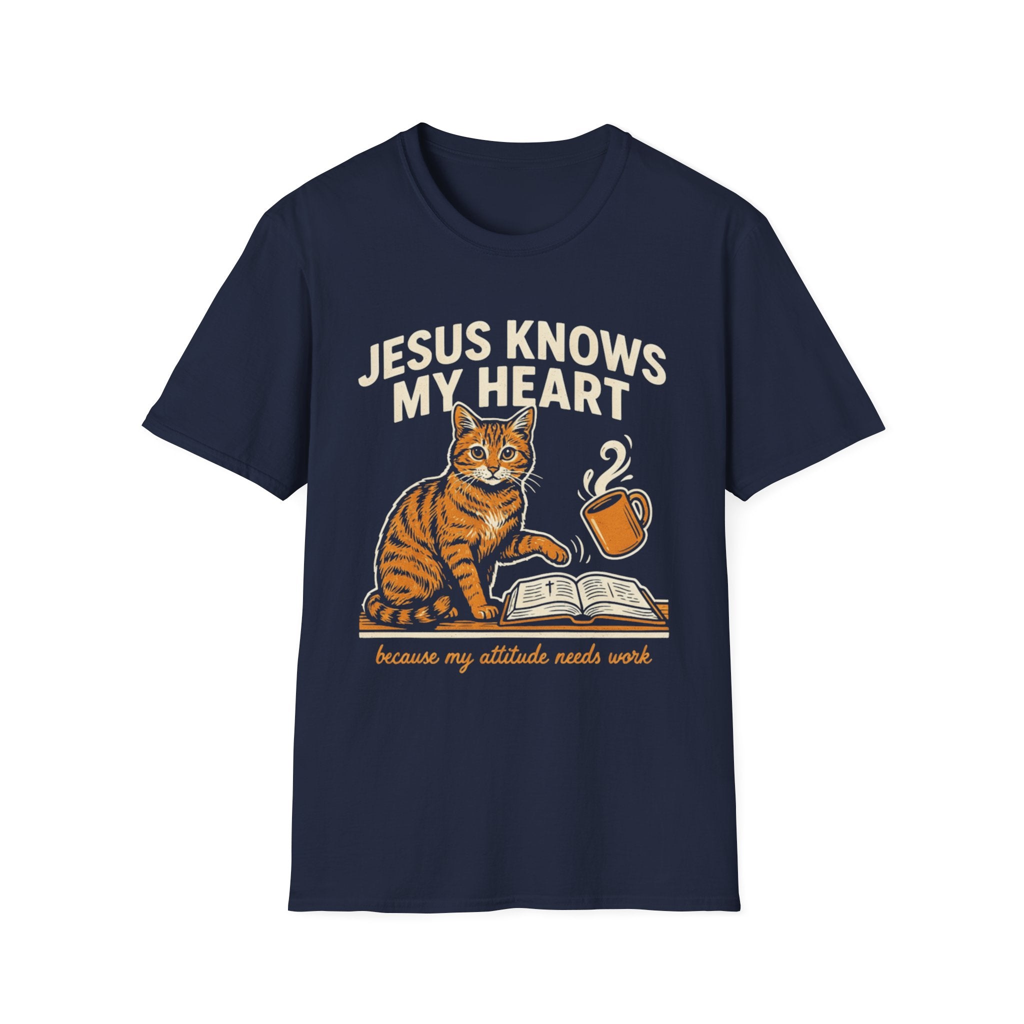 Cat – "Jesus Knows My Heart" T-Shirt