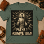 Jesus surrounded by accusing hands, Father Forgive Them T-Shirt