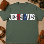 Jesus Saves USA Flag T-Shirt