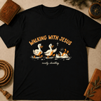 "Walking With Jesus... Mostly Stumbling" T-Shirt