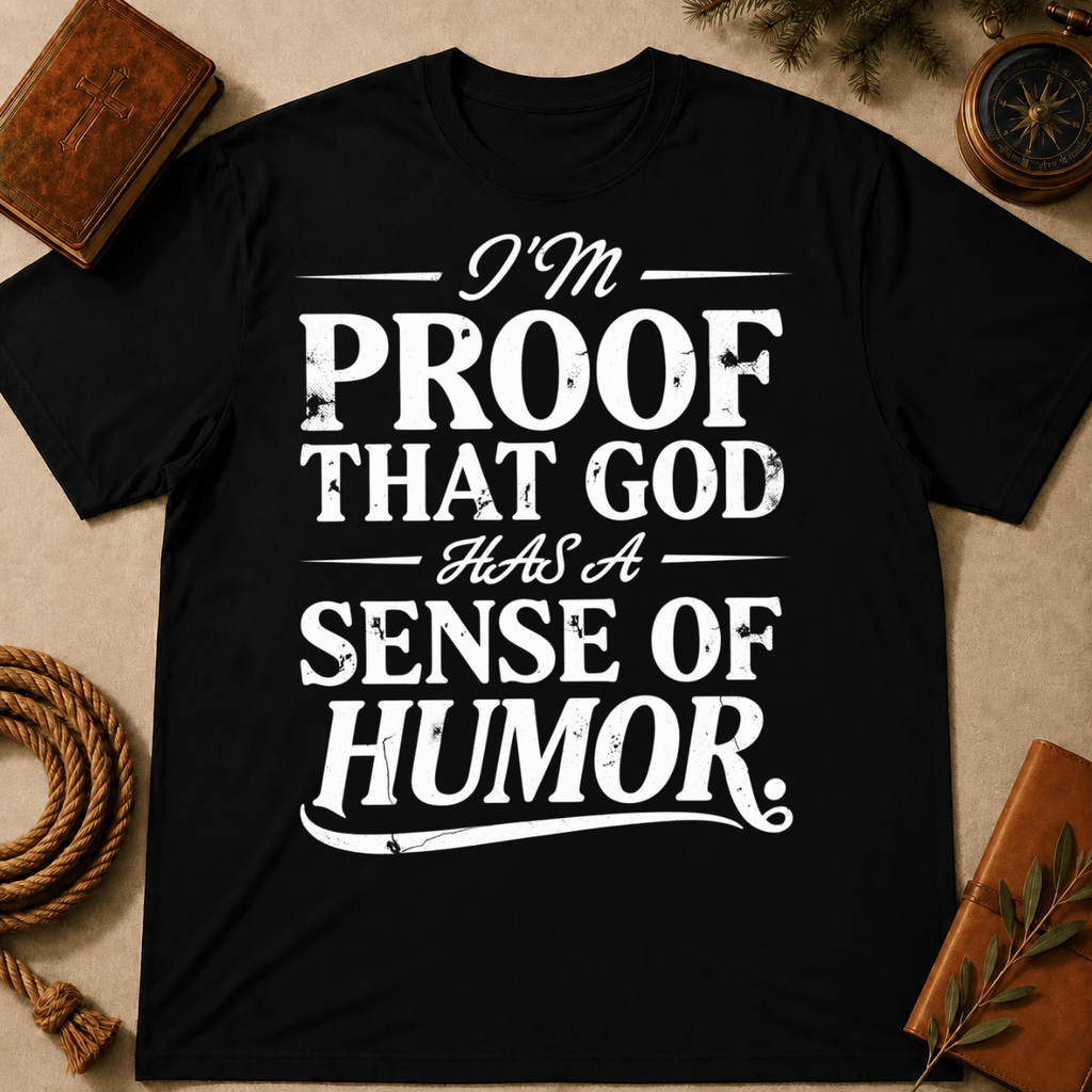 I'm Proof That God Has Sens of Humor T-Shirt
