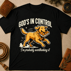 Golden Retriever – "Probably Overthinking It" T-Shirt