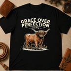 Highland Cow – "Grace Over Perfection" T-Shirt