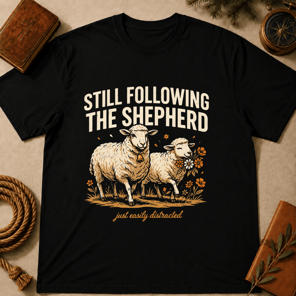 Sheep – "Still Following the Shepherd" T-Shirt