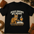 Cat – "Jesus Knows My Heart" T-Shirt
