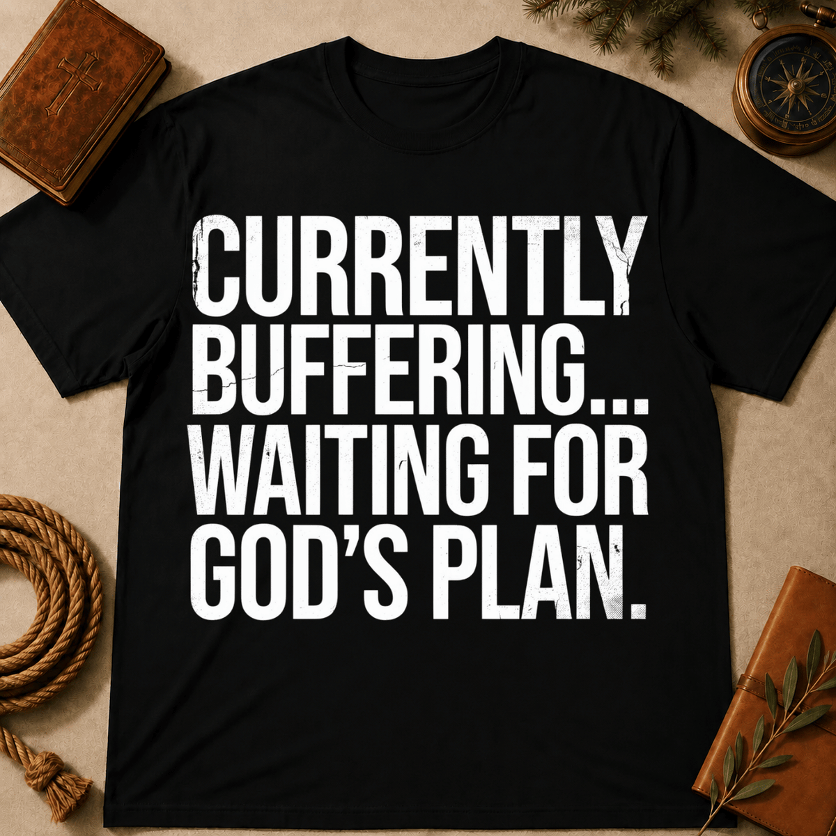 Currently Buffering Waiting For God's Plan T-Shirt