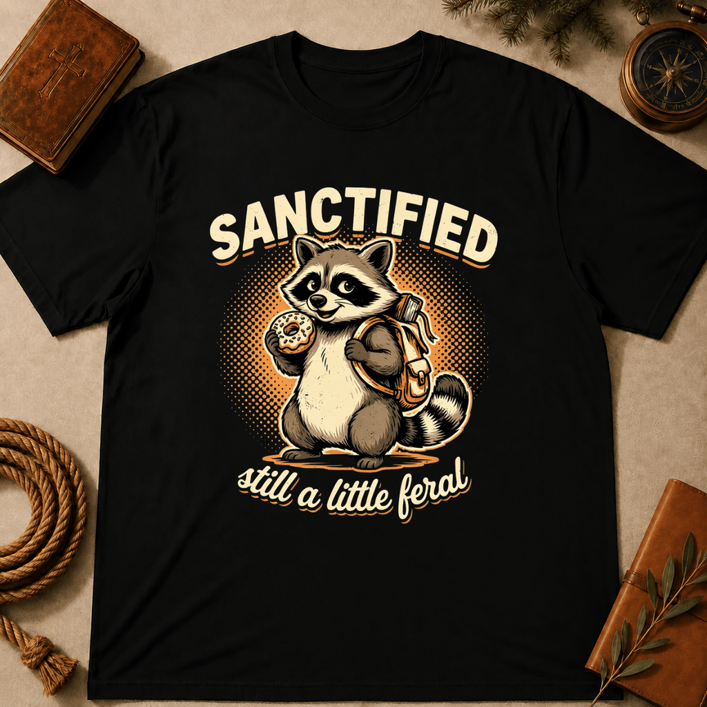 Raccoon – "Sanctified but Feral" T-Shirt