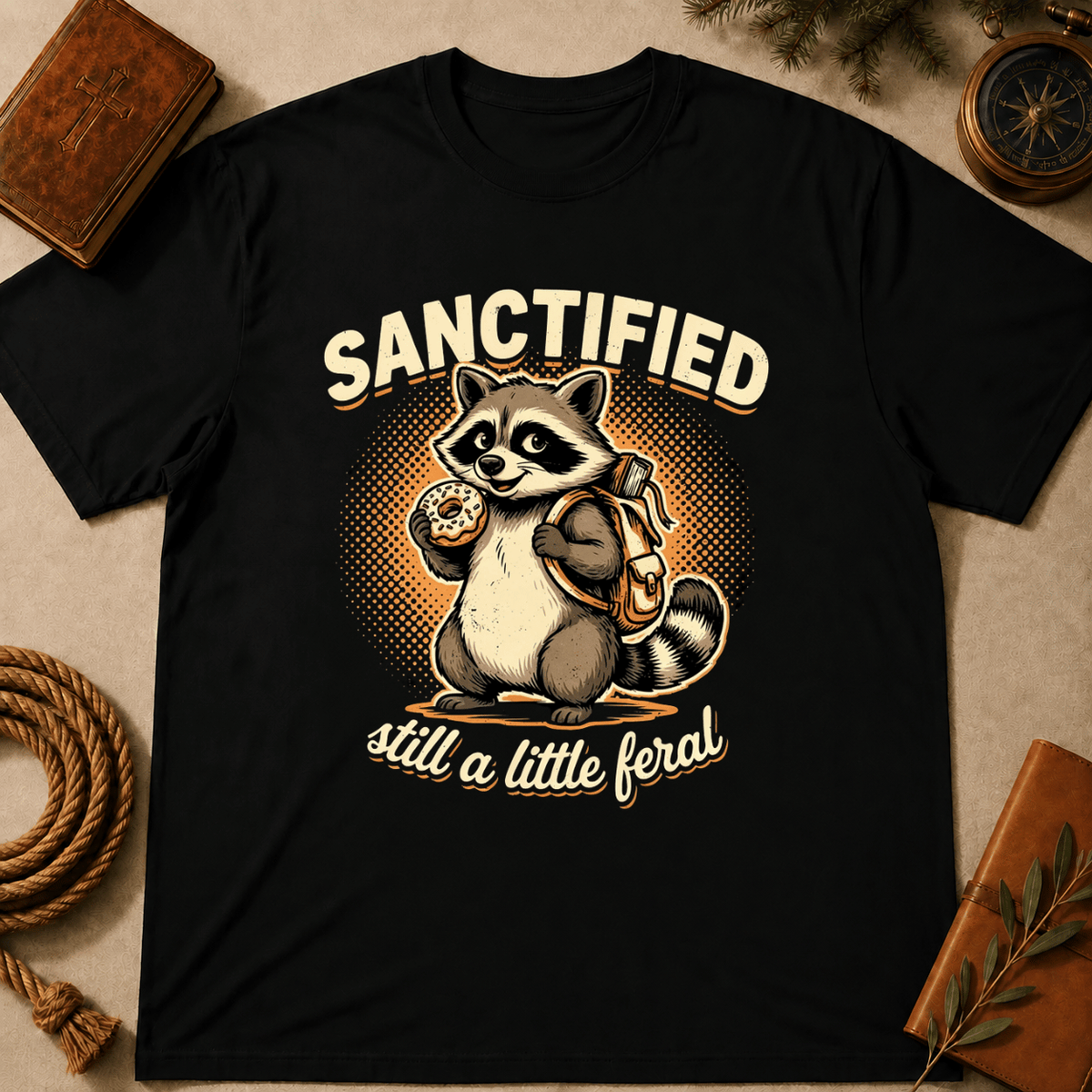 Raccoon – "Sanctified but Feral" T-Shirt