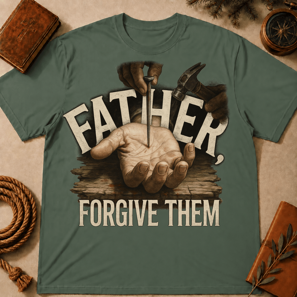 The moment before the nail, Father Forgive Them T-Shirt