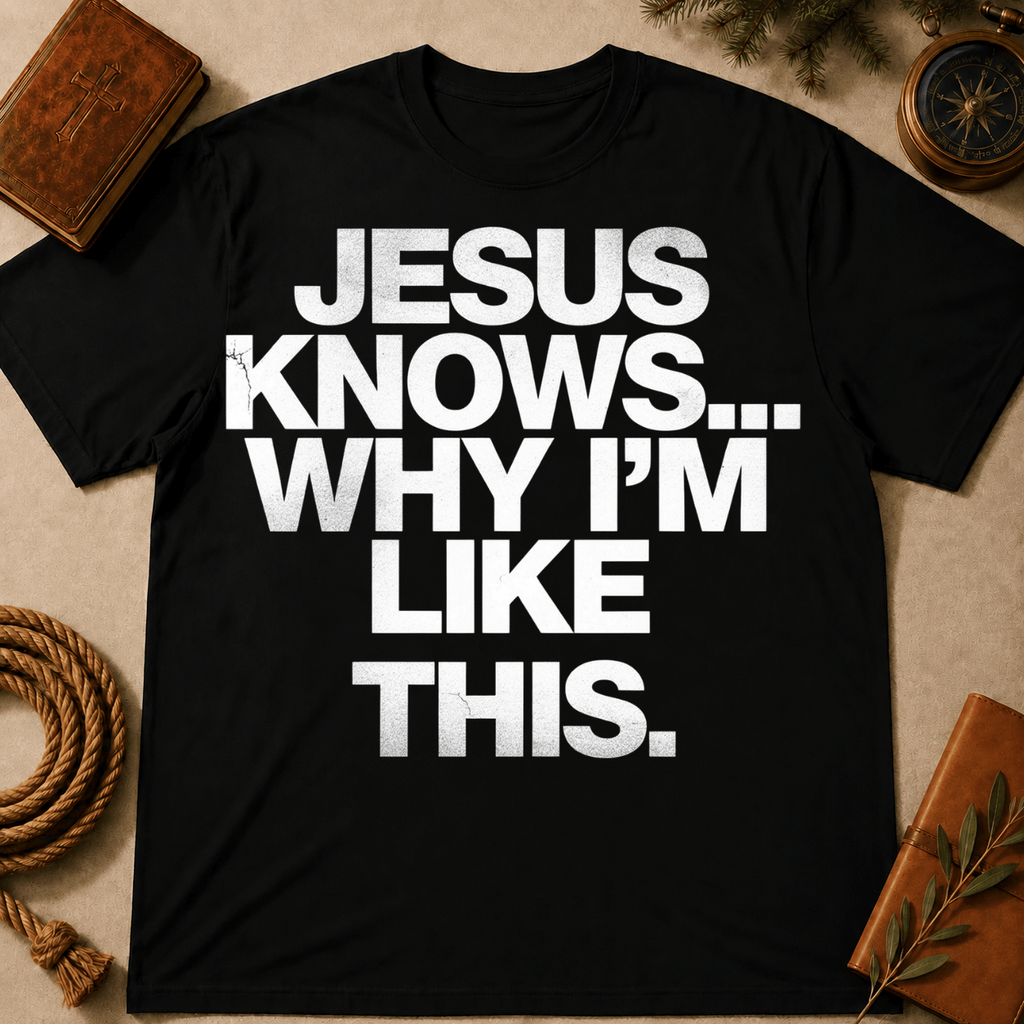 Jesus Knows Why I'm Like This T-Shirt