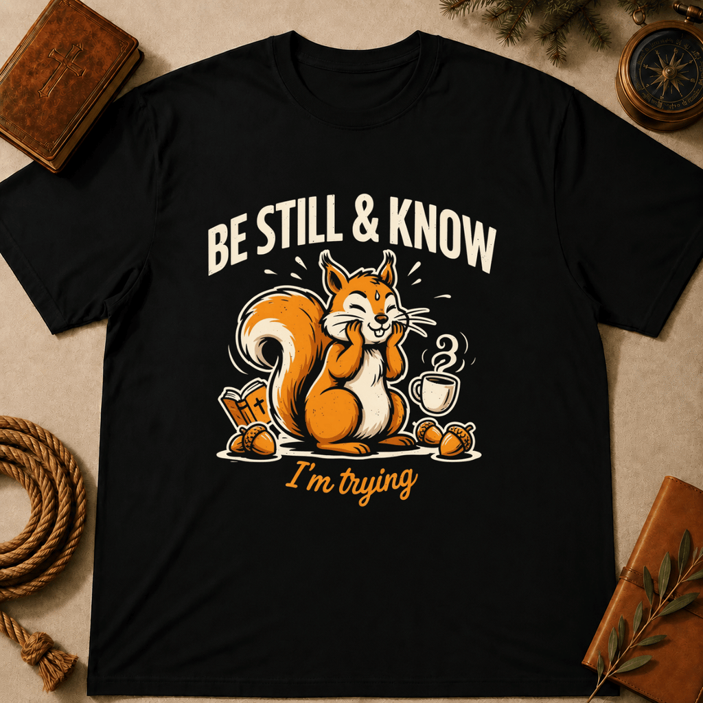 "Be Still & Know... I'm Trying" T-Shirt