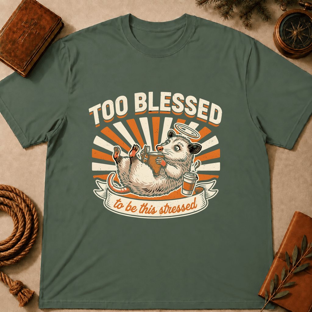 "Too Blessed to Be This Stressed" T-Shirt