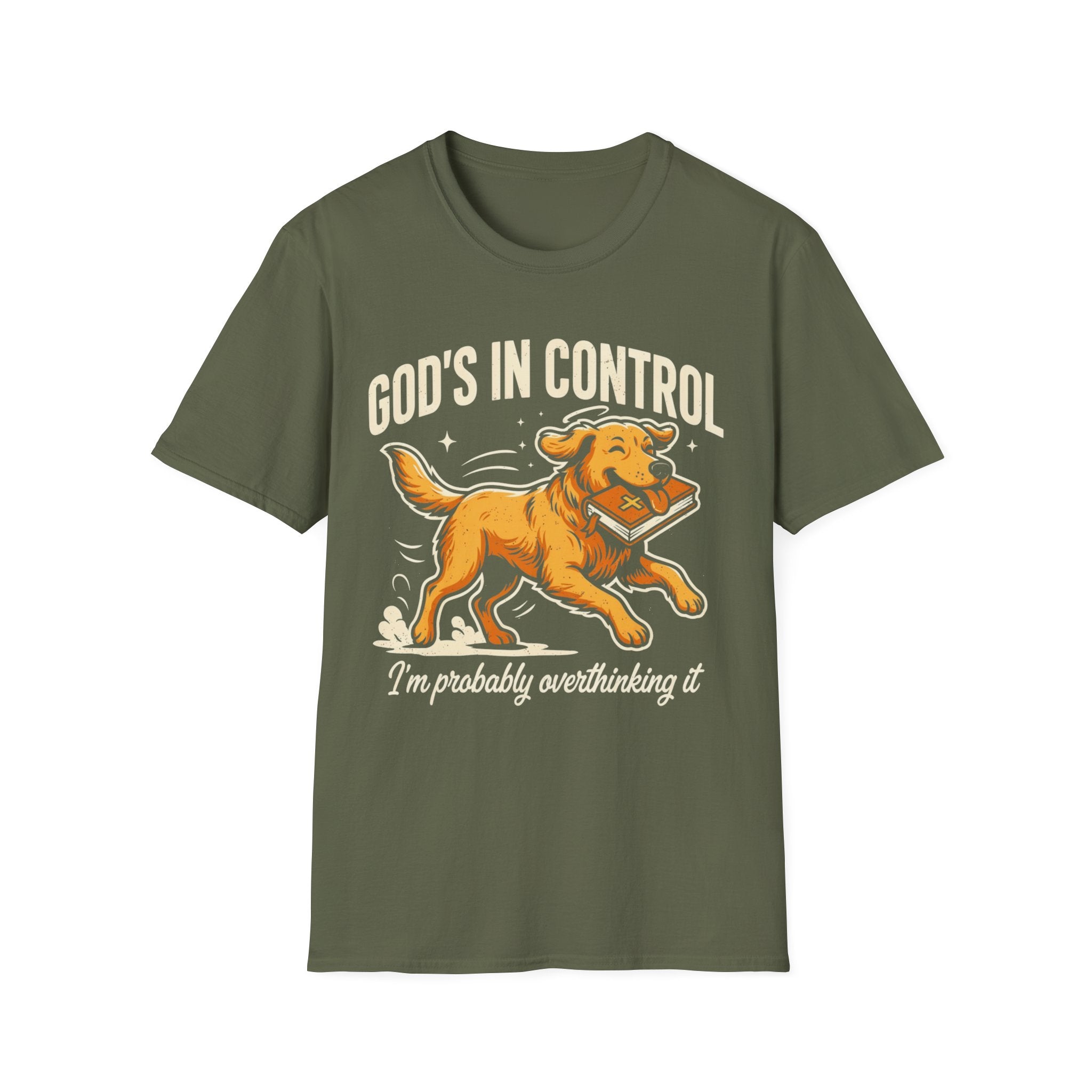 Golden Retriever – "Probably Overthinking It" T-Shirt