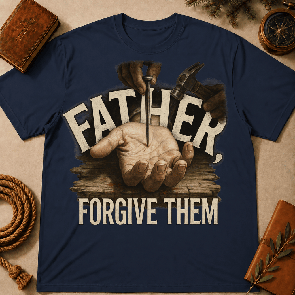 The moment before the nail, Father Forgive Them T-Shirt