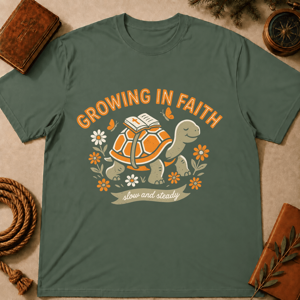 Turtle – "Growing in Faith" T-Shirt