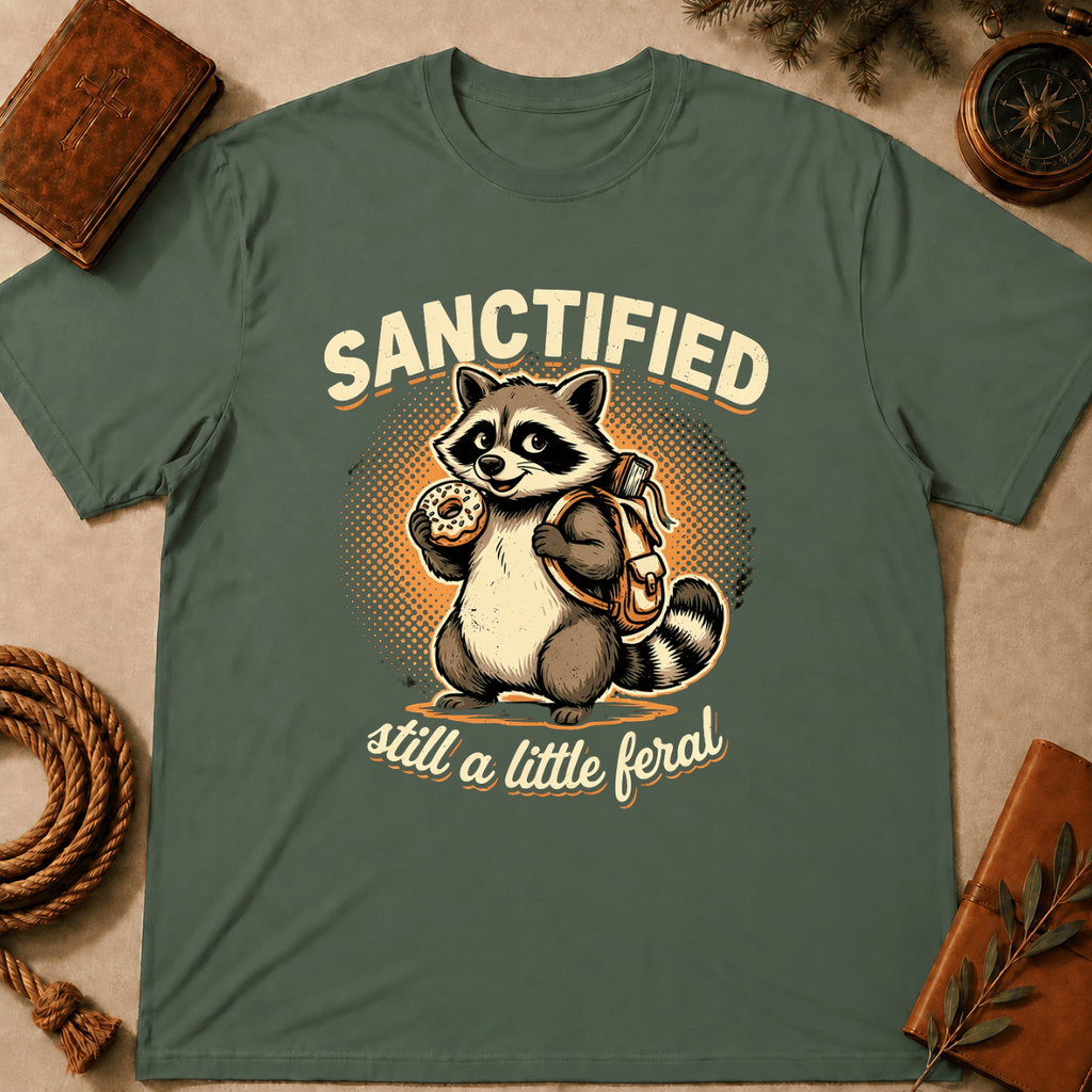 Raccoon – "Sanctified but Feral" T-Shirt