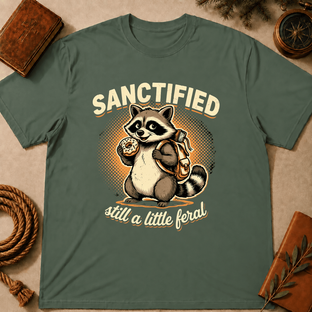 Raccoon – "Sanctified but Feral" T-Shirt