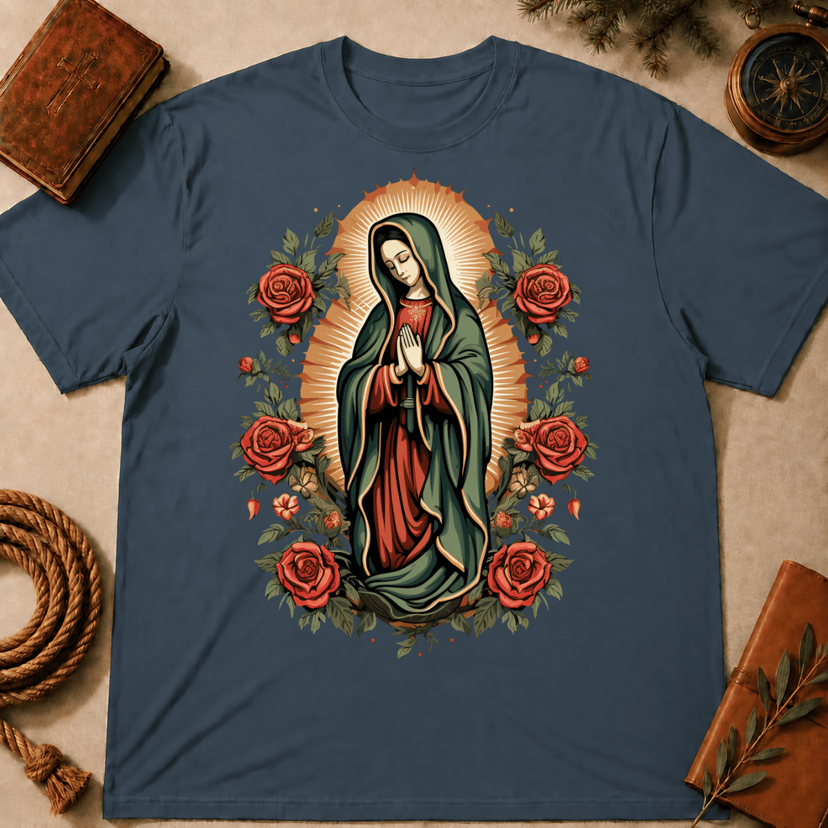 Our Lady of Guadalupe Roses T-Shirt