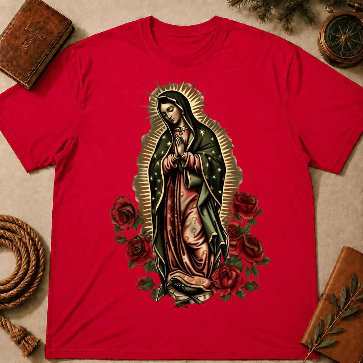 Virgen De Guadalupe Sant Mary Virgin Y Querida T-Shirt