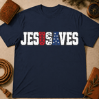 Jesus Saves USA Flag T-Shirt