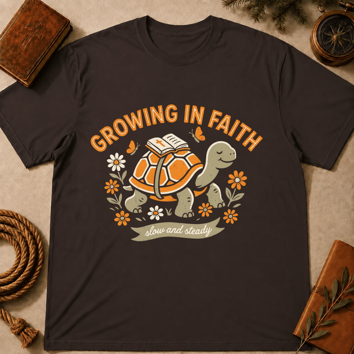 Turtle – "Growing in Faith" T-Shirt