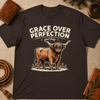 Highland Cow – "Grace Over Perfection" T-Shirt