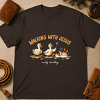 "Walking With Jesus... Mostly Stumbling" T-Shirt