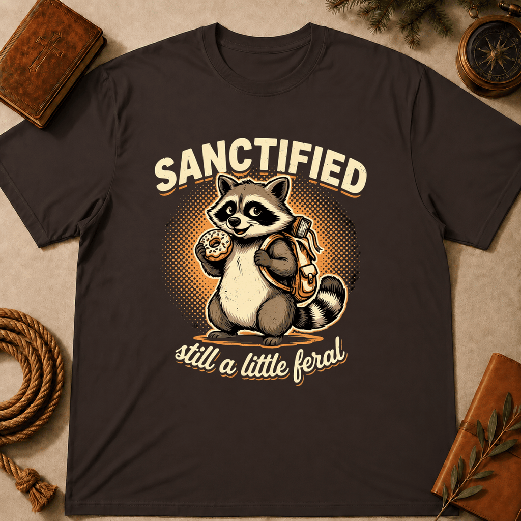 Raccoon – "Sanctified but Feral" T-Shirt