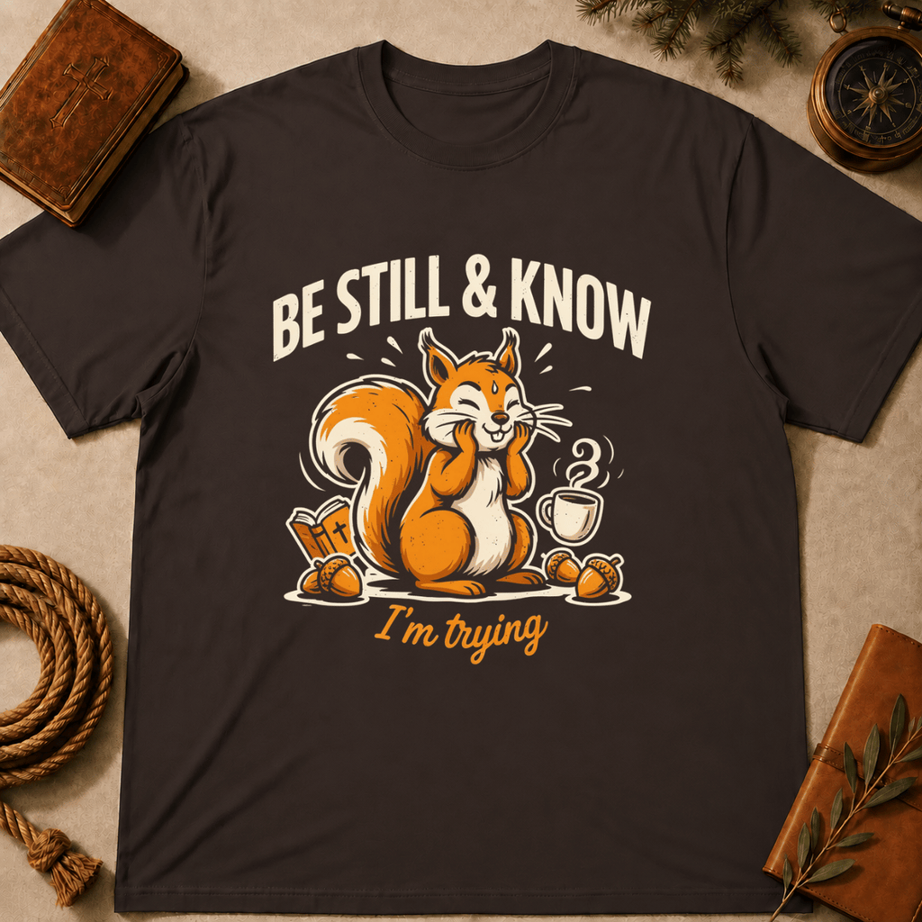 "Be Still & Know... I'm Trying" T-Shirt