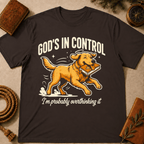 Golden Retriever – "Probably Overthinking It" T-Shirt