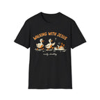 "Walking With Jesus... Mostly Stumbling" T-Shirt