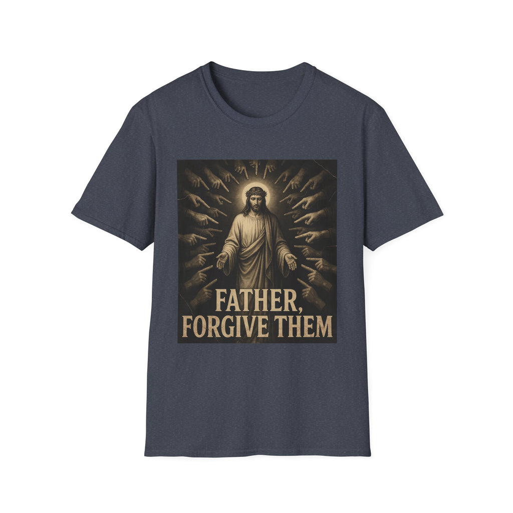 Jesus surrounded by accusing hands, Father Forgive Them T-Shirt